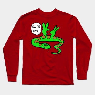 Well this sucks rabbit snake Long Sleeve T-Shirt